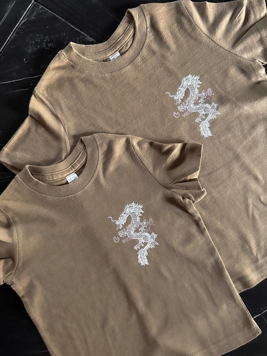 Dragon Toddler Tee - Coyote Brown