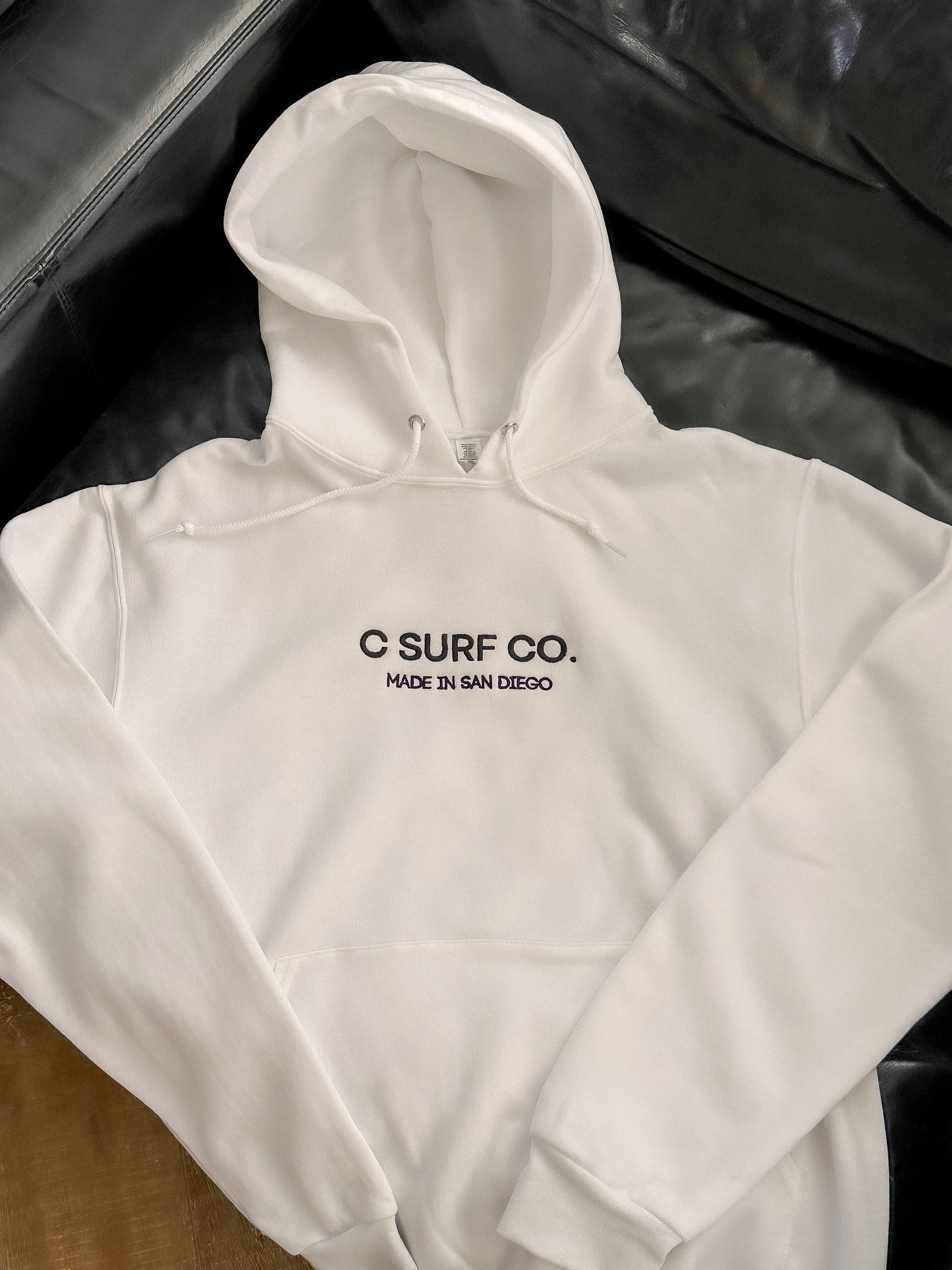 C Surf Co. Made in San Diego Hoodie - White