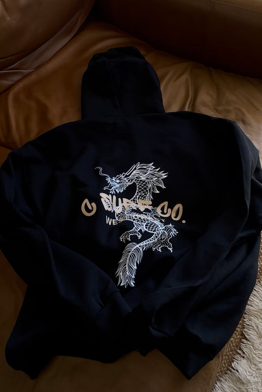 Dragon Hoodie - Black Sand