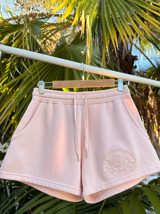 The Sunset Club Sweatshorts - Light Pink