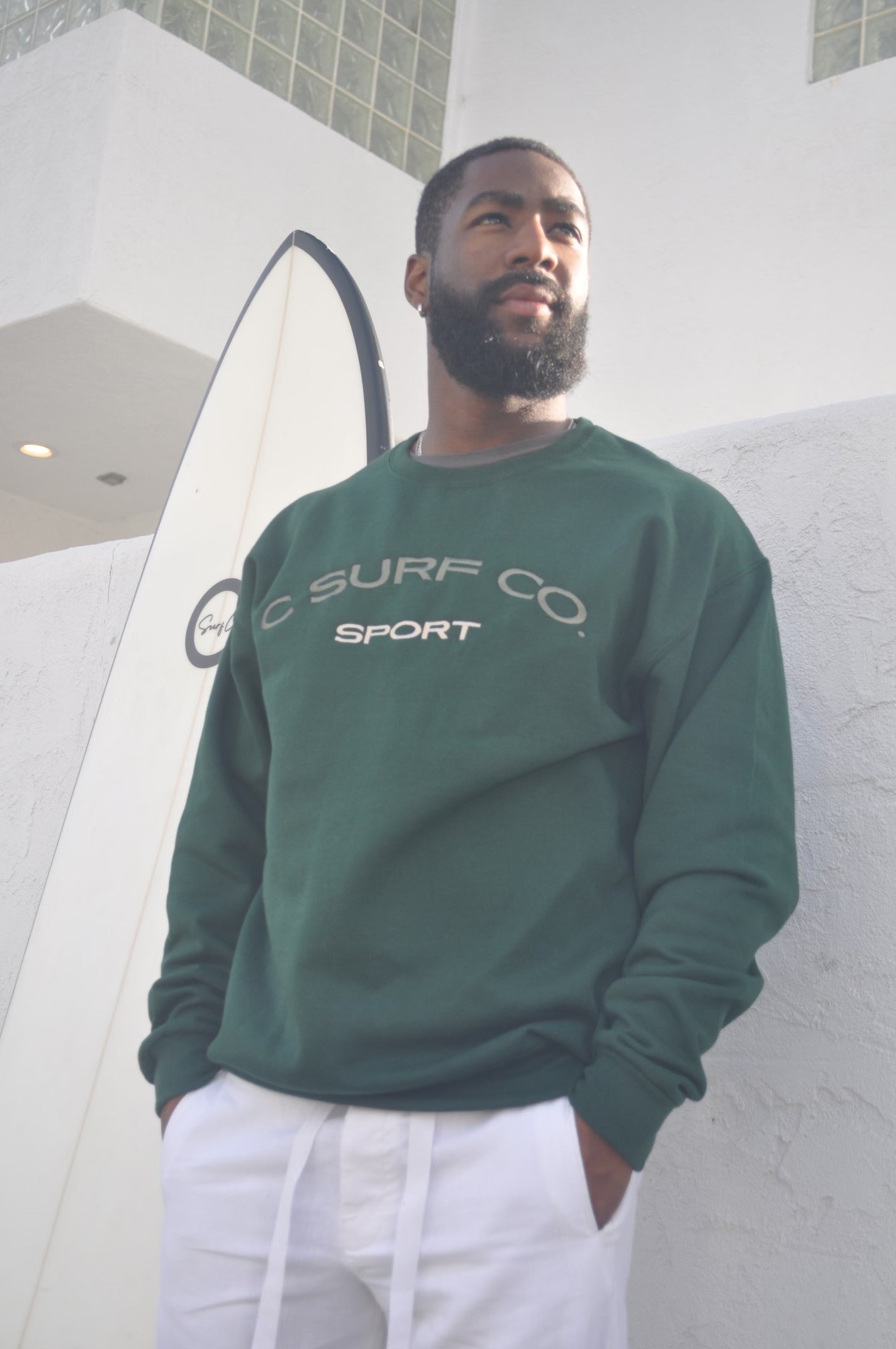 Sport Crewneck - Forest Green