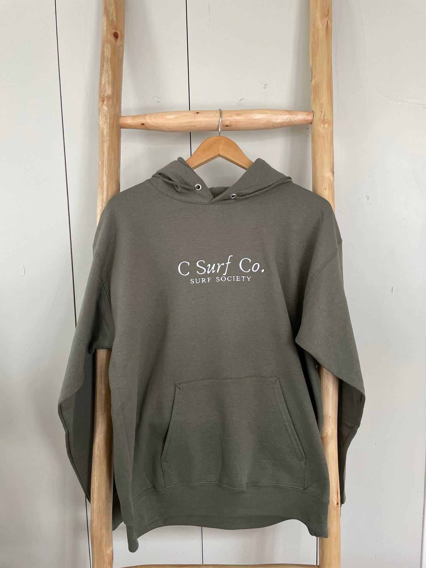 Surf Society Lightweight Hoodie - Fatigue Green