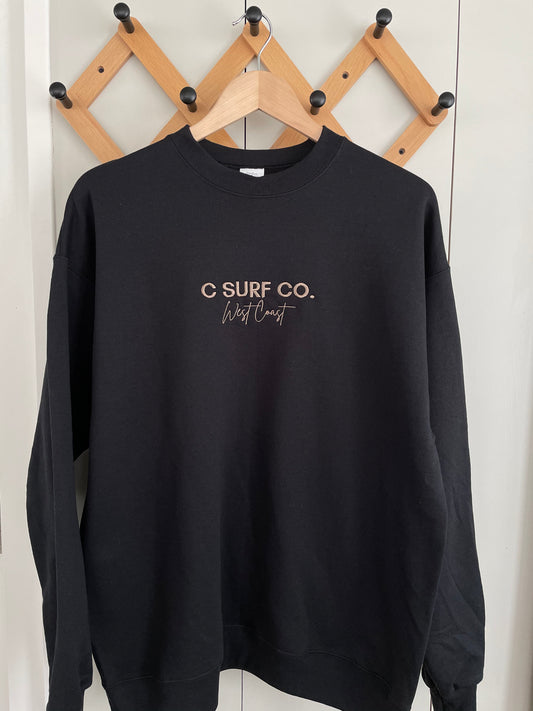 Classic West Coast Crewneck - Black and Brown