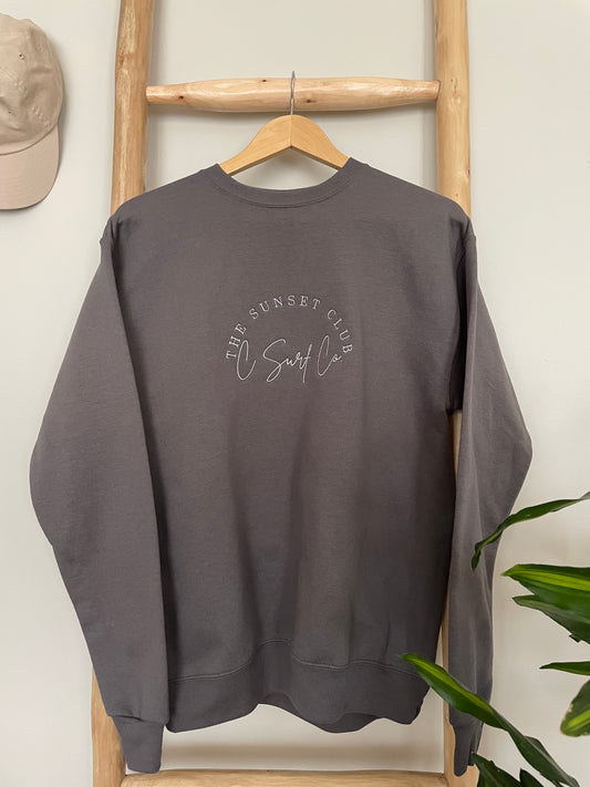 The Sunset Club Ecosmart Crewneck - Smoke Gray