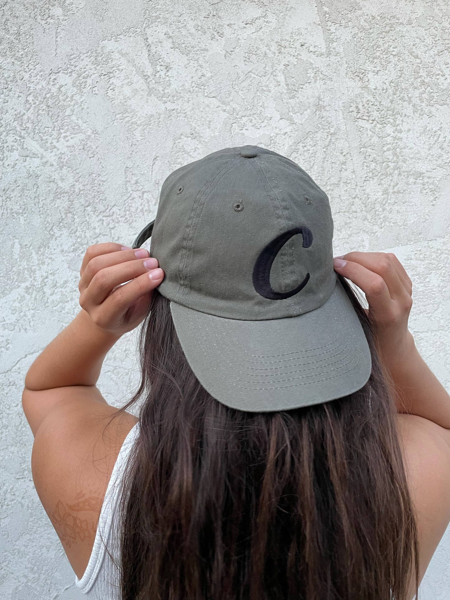 C Dad Hat - Olive Green