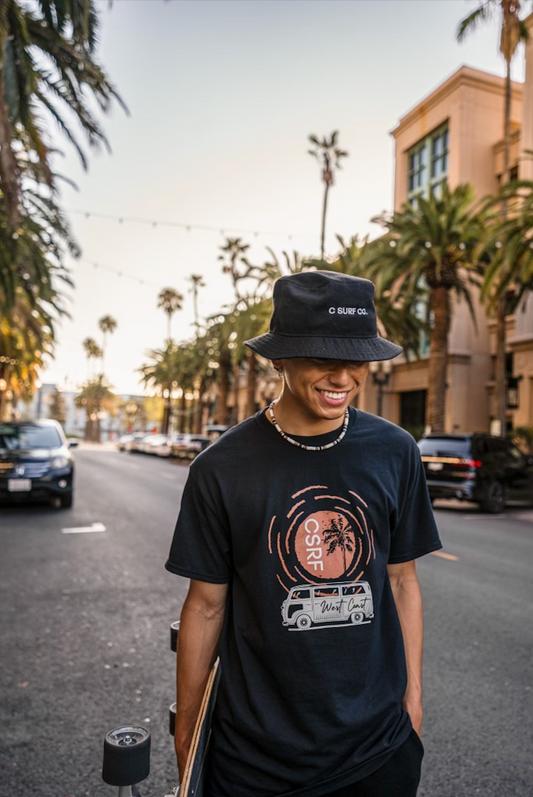 Sunset Bus Tee - Black