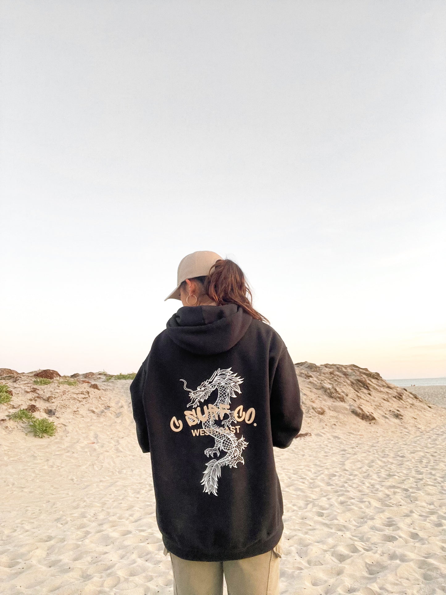 Dragon Hoodie - Black Sand