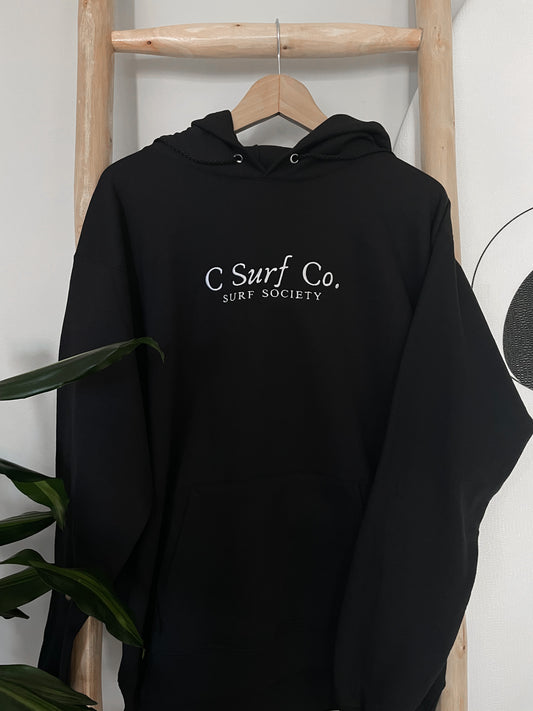 Surf Society Lightweight Hoodie - Black